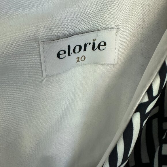 Size 10 Elorie Black and White Dress Minidress - Picture 3 of 3